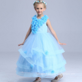 longueur de plancher robes de danse royal party princesse robes enfants doux vêtements lovely bébé filles fleur filles robes